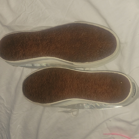 Superga Size 9 Silver and See Thru Mesh Sneaker - Picture 2 of 5